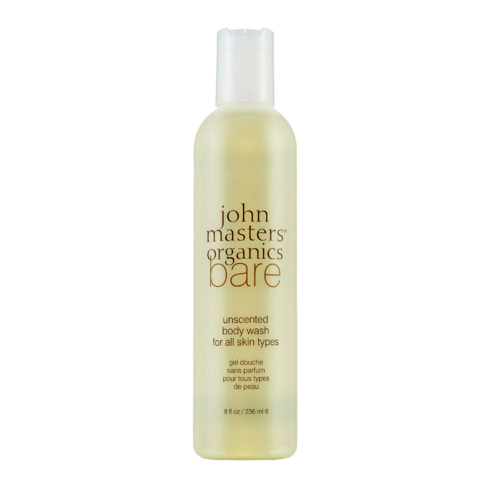 John Masters Organics Bare Unscented Body Wash for All Skin Types 236ml - bagnoschiuma senza profumo
