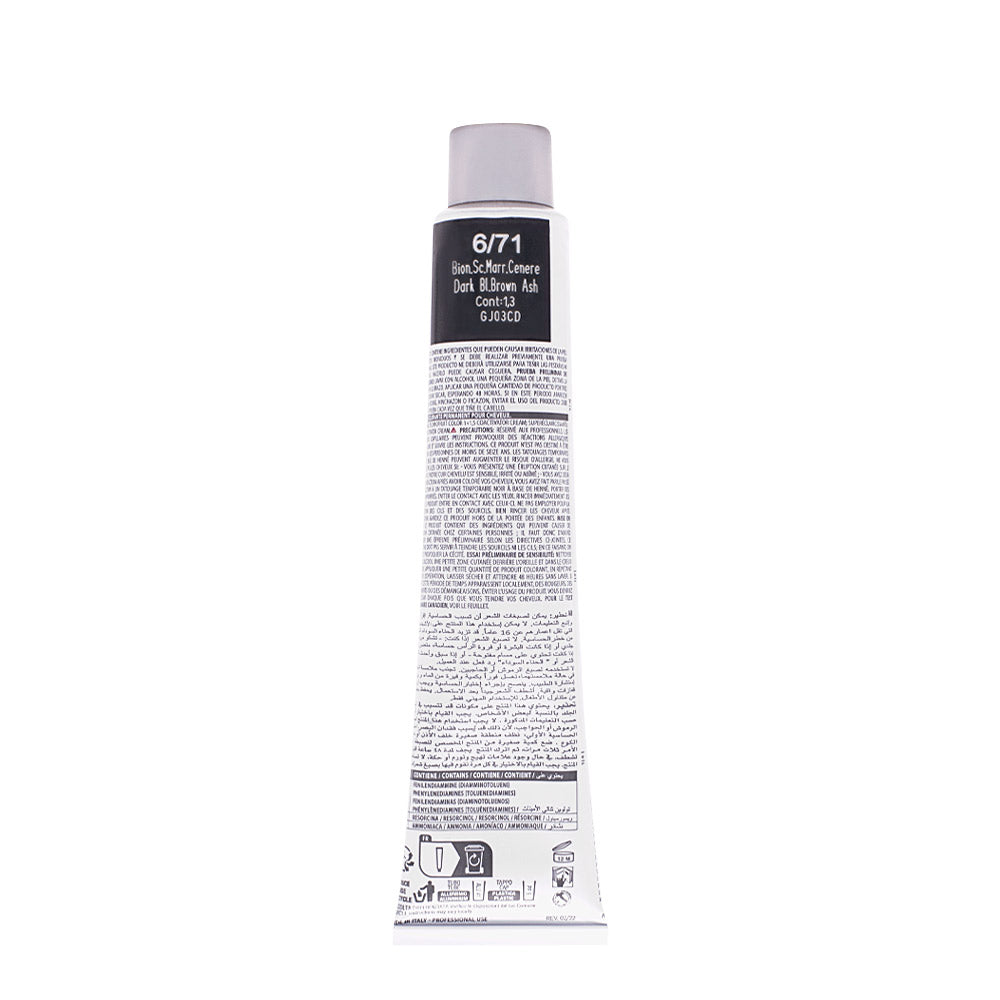 Alterego Technofruit Color 6/71  Biondo Scuro Marrone Cenere 100ml  - colorazione permanente