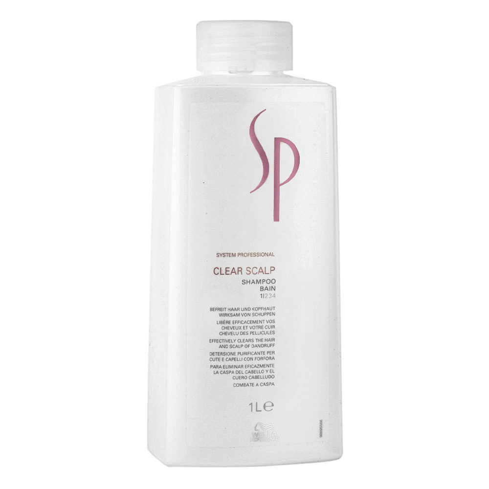 Wella SP Clear Scalp Shampoo 1000ml - shampooing antipelliculaire purifiant  | Hair Gallery