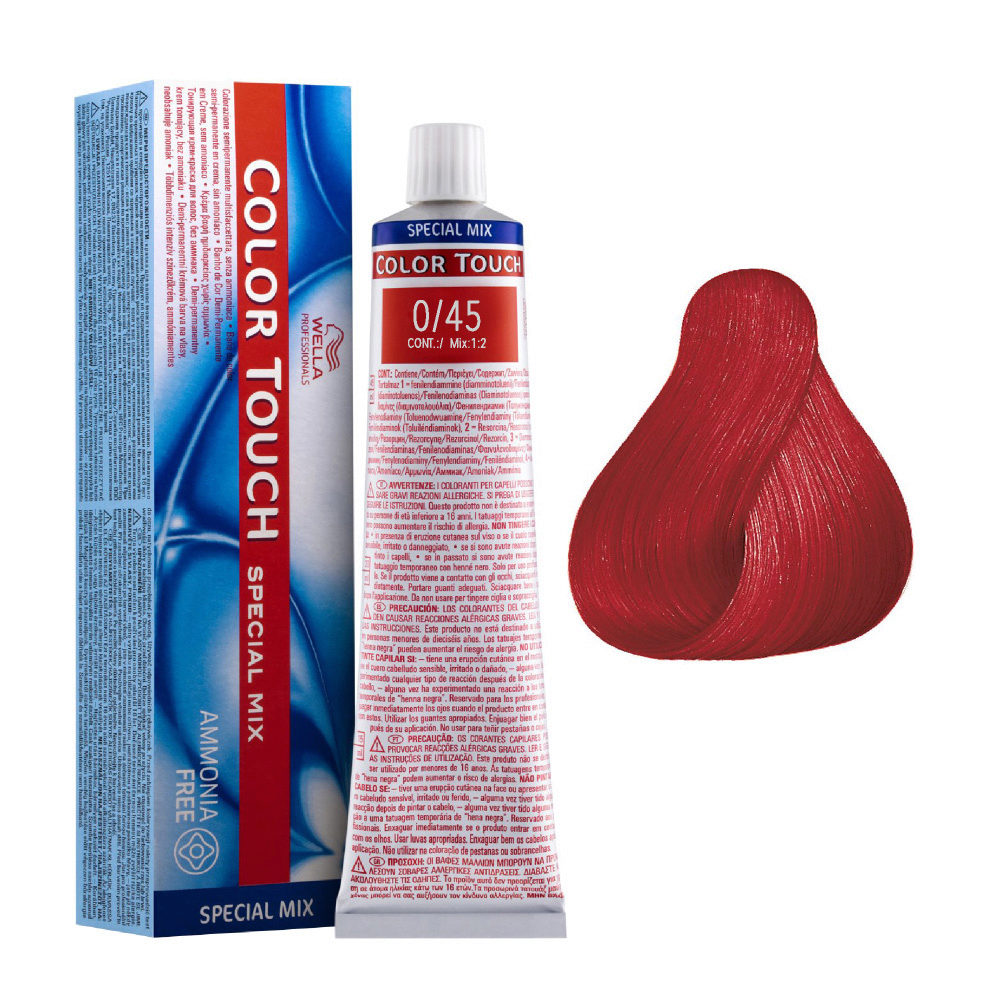 0/45 Rouge Wella Color touch Special mix Sans ammoniaque 60ml | Hair Gallery