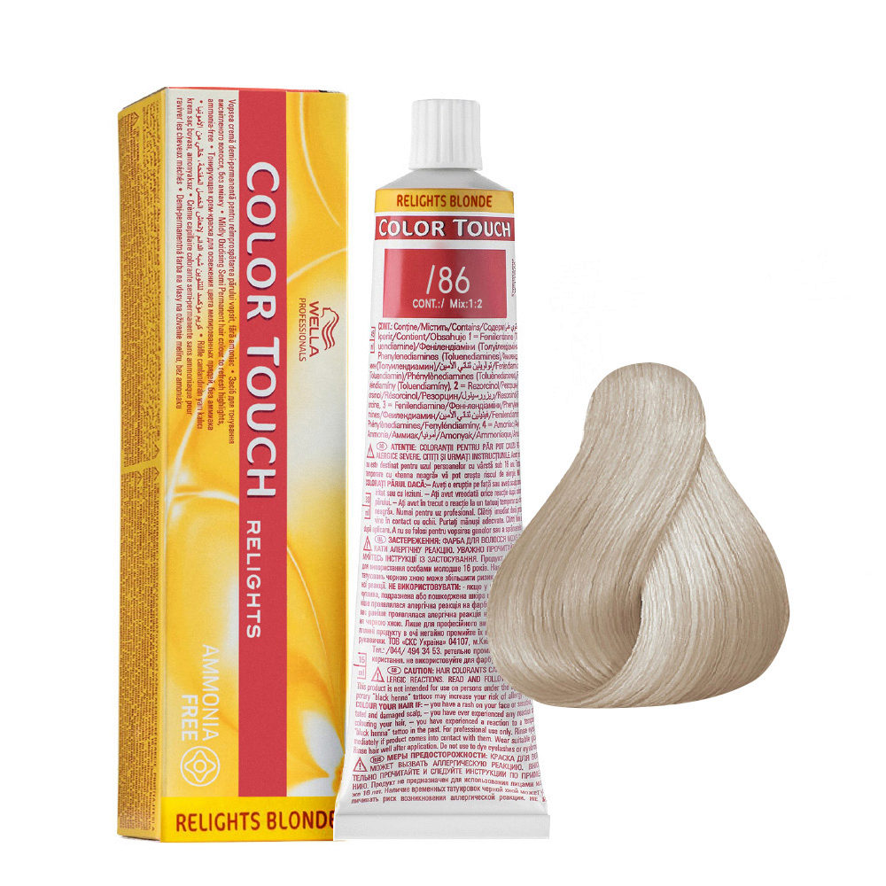 86 Perle violet Wella Color Touch Relights Blonde sans ammoniaque 60ml |  Hair Gallery