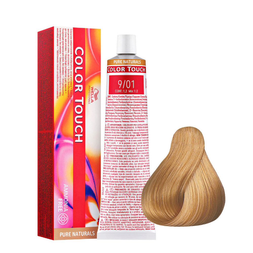 9/01 Biondo Chiarissimo Naturale Cenere Color Touch senza ammoniaca | Hair  Gallery