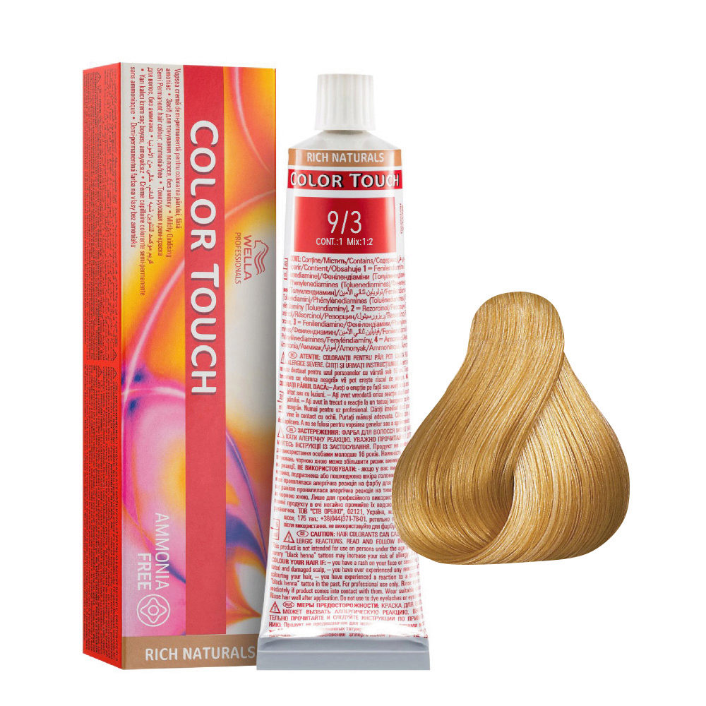 9/3 Biondo Chiarissimo Dorato Color Touch senza ammoniaca | Hair Gallery