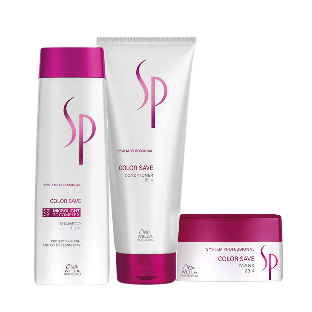 Wella SP Color Save Shampoo 250ml Conditioner 200ml Mask 200ml | Hair  Gallery
