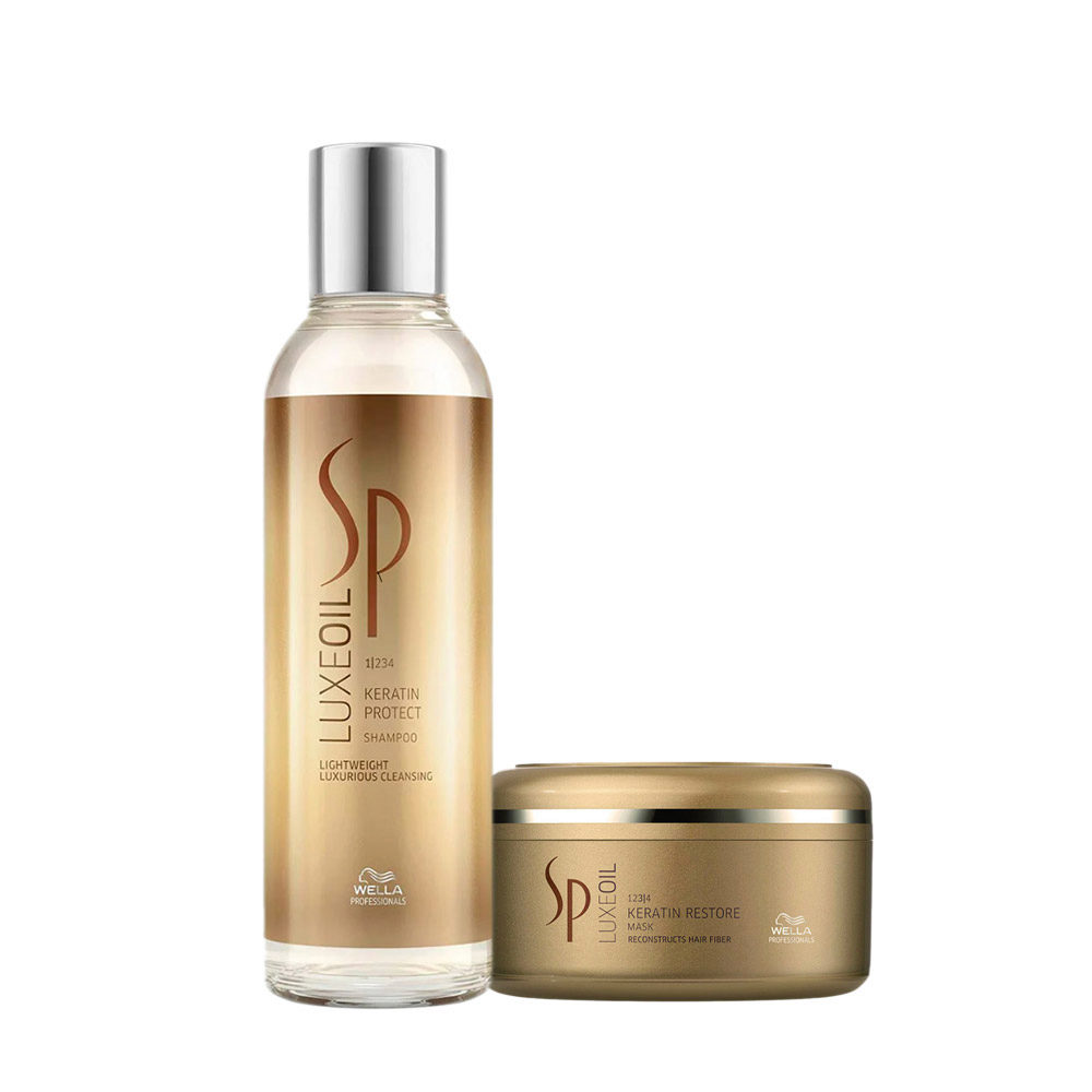 Wella SP Luxe Oil Keratine Protect Shampoo 200ml Restore Mask 150ml | Hair  Gallery