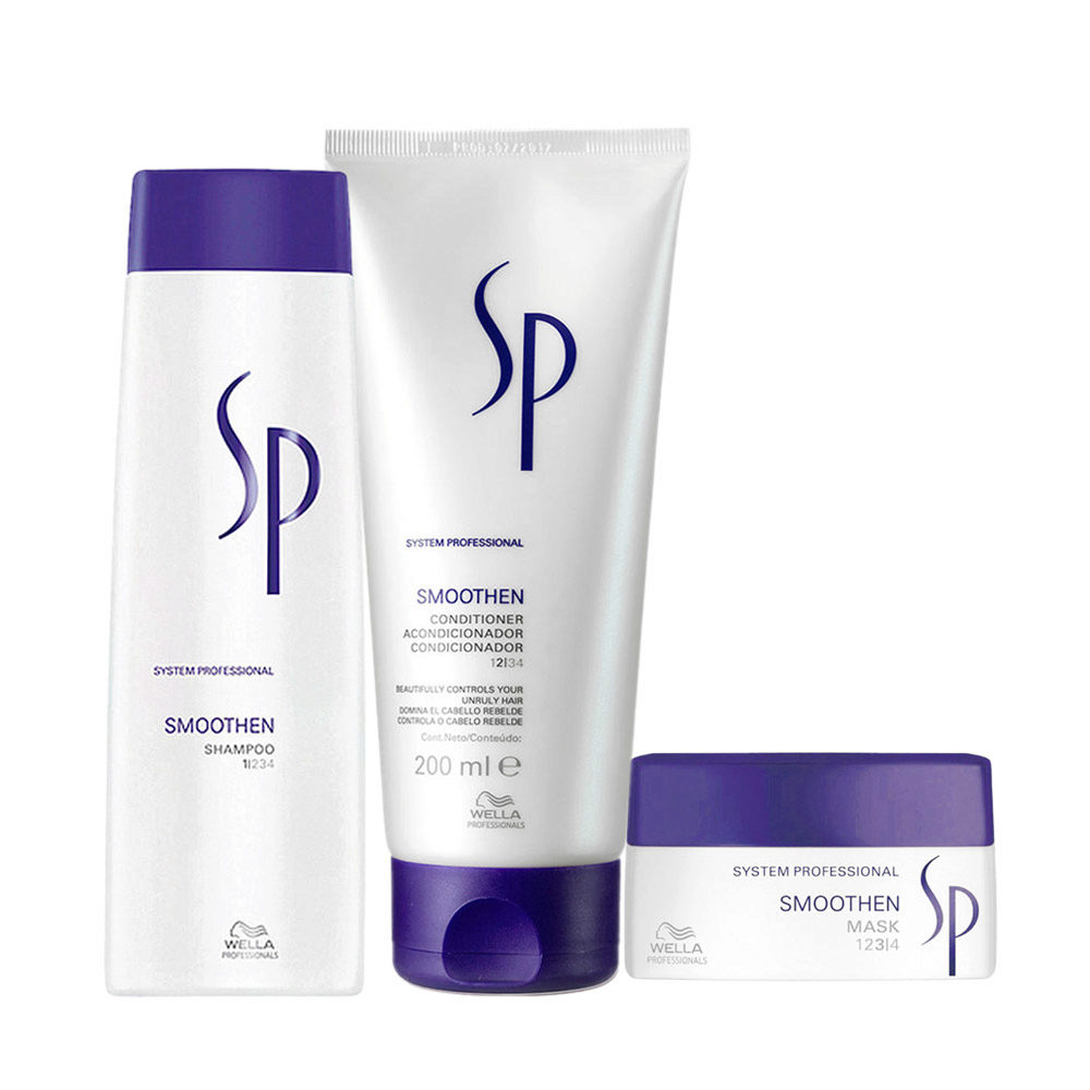 Wella SP Smoothen Shampoo 250ml Conditioner 200ml Mask 200ml | Hair Gallery