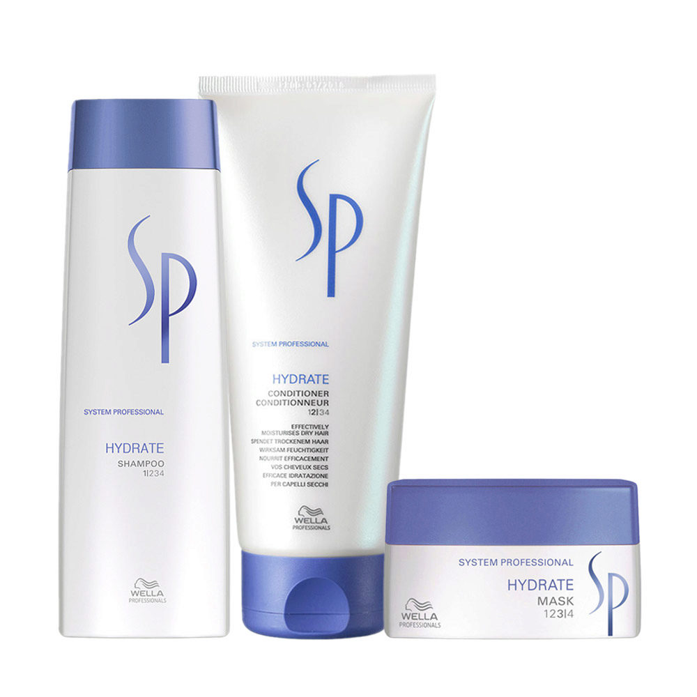 Wella SP Hydrate Shampoo 250ml Conditioner 200ml Mask 200ml | Hair Gallery