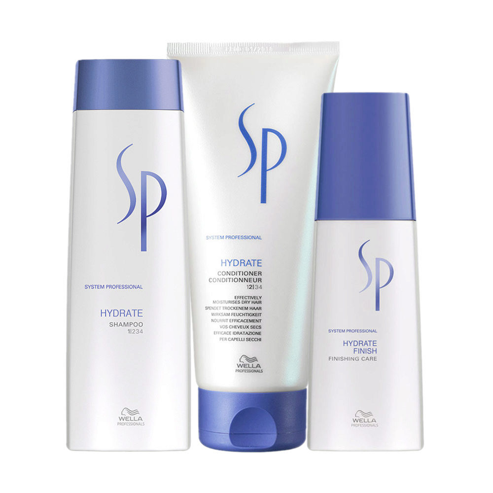 Wella SP Kit Hydrate Shampoo 250ml Conditioner 200ml Finish 125ml | Hair  Gallery
