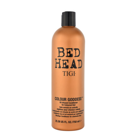 Bed Head Colour Goddess Oil Infused Conditioner 750ml - après-shampooing hydratant pour cheveux colorés