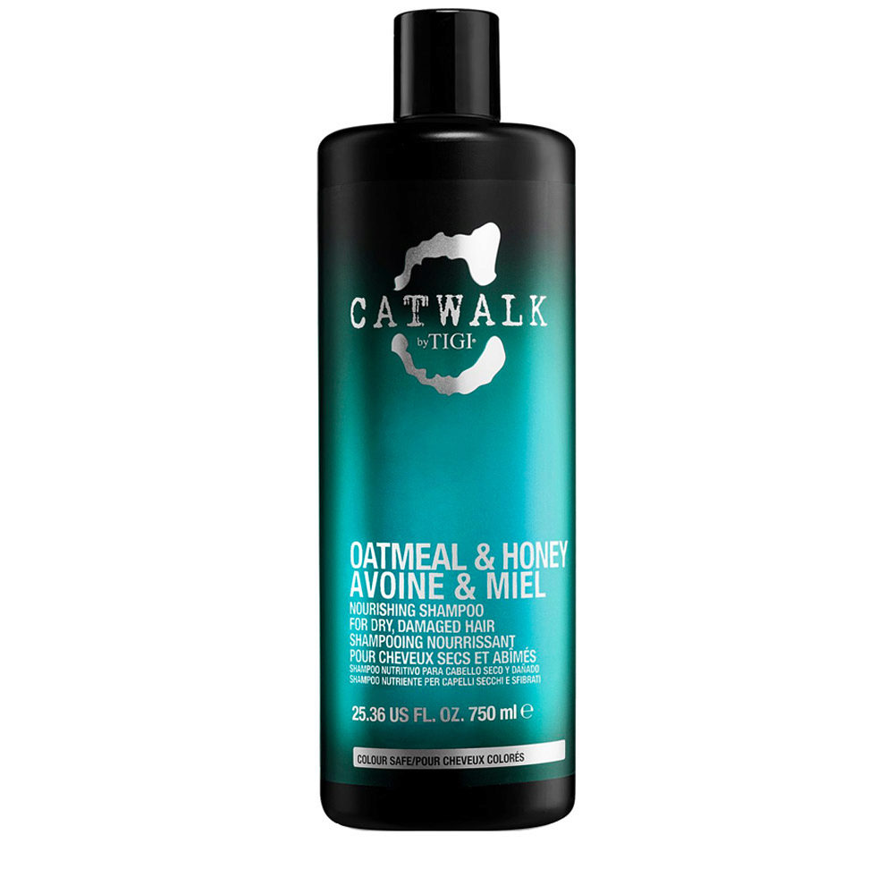 Tigi Catwalk Oatmeal & Honey Nourishing Shampoo 750ml - shampooing  hydratant cheveux secs | Hair Gallery