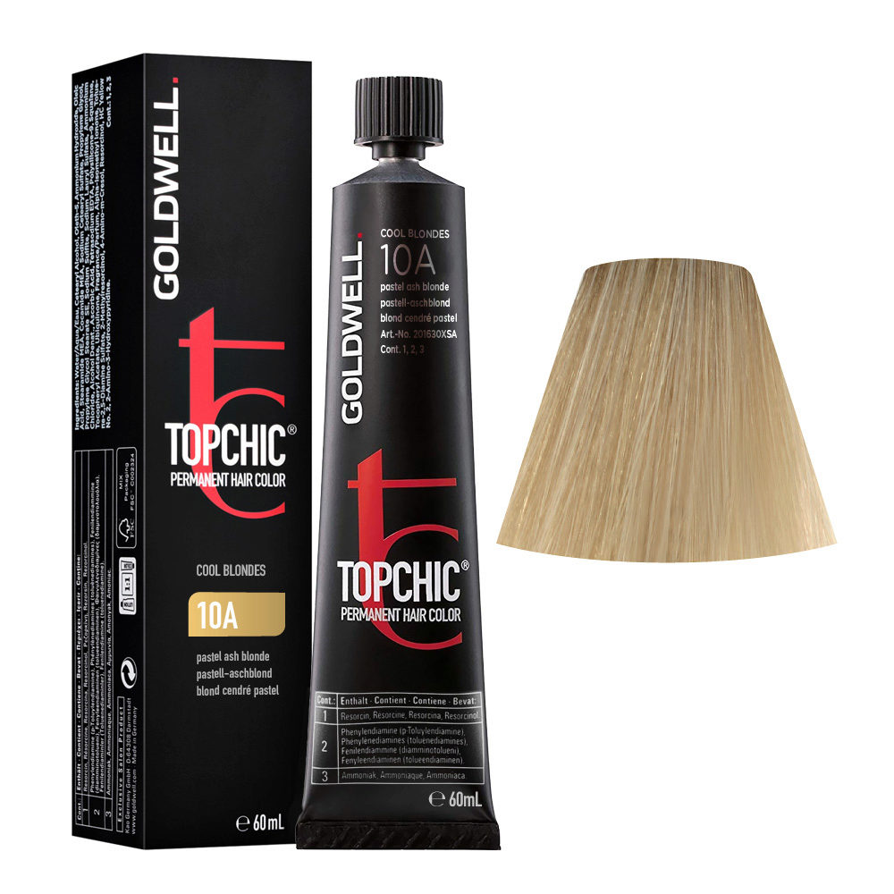10A Blond cendré pastel Goldwell Topchic Cool blondes tb 60ml ...