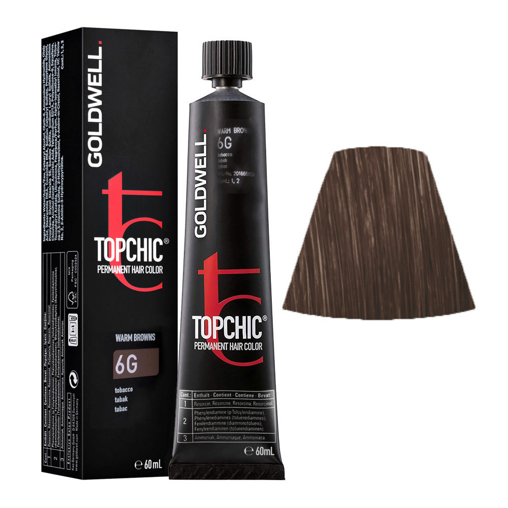 6G Tabac Goldwell Topchic Warm browns tb 60ml | Hair Gallery