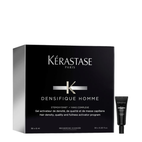 Kerastase Densifique Homme 30x6ml - ampoules densifiantes pour homme pour cheveux fins et clairsemés