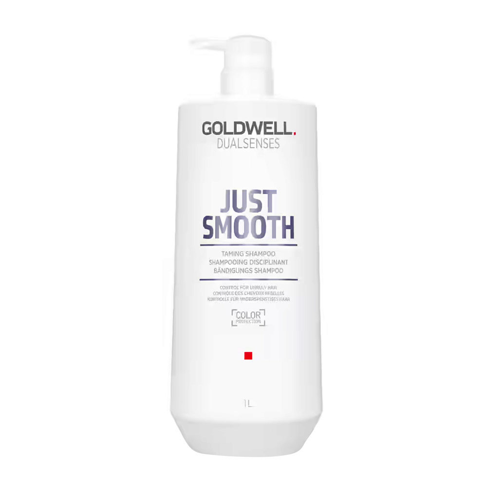 Goldwell Dualsenses Just Smooth Taming Shampoo 1000ml - shampooing  disciplinant pour cheveux indisciplinés et crépus | Hair Gallery
