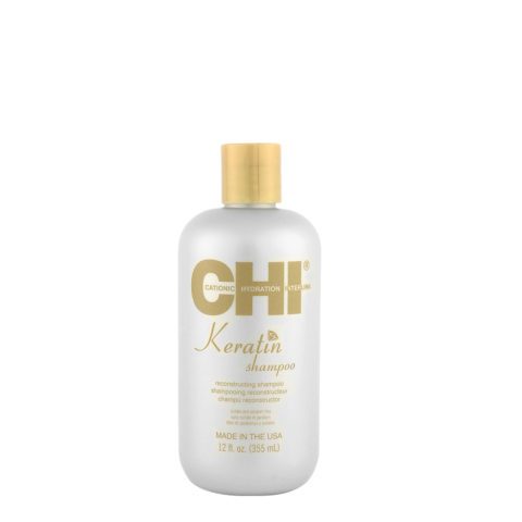 Keratin Shampoo 355ml - shampooing restructurant anti-frisottis pour cheveux abîmés