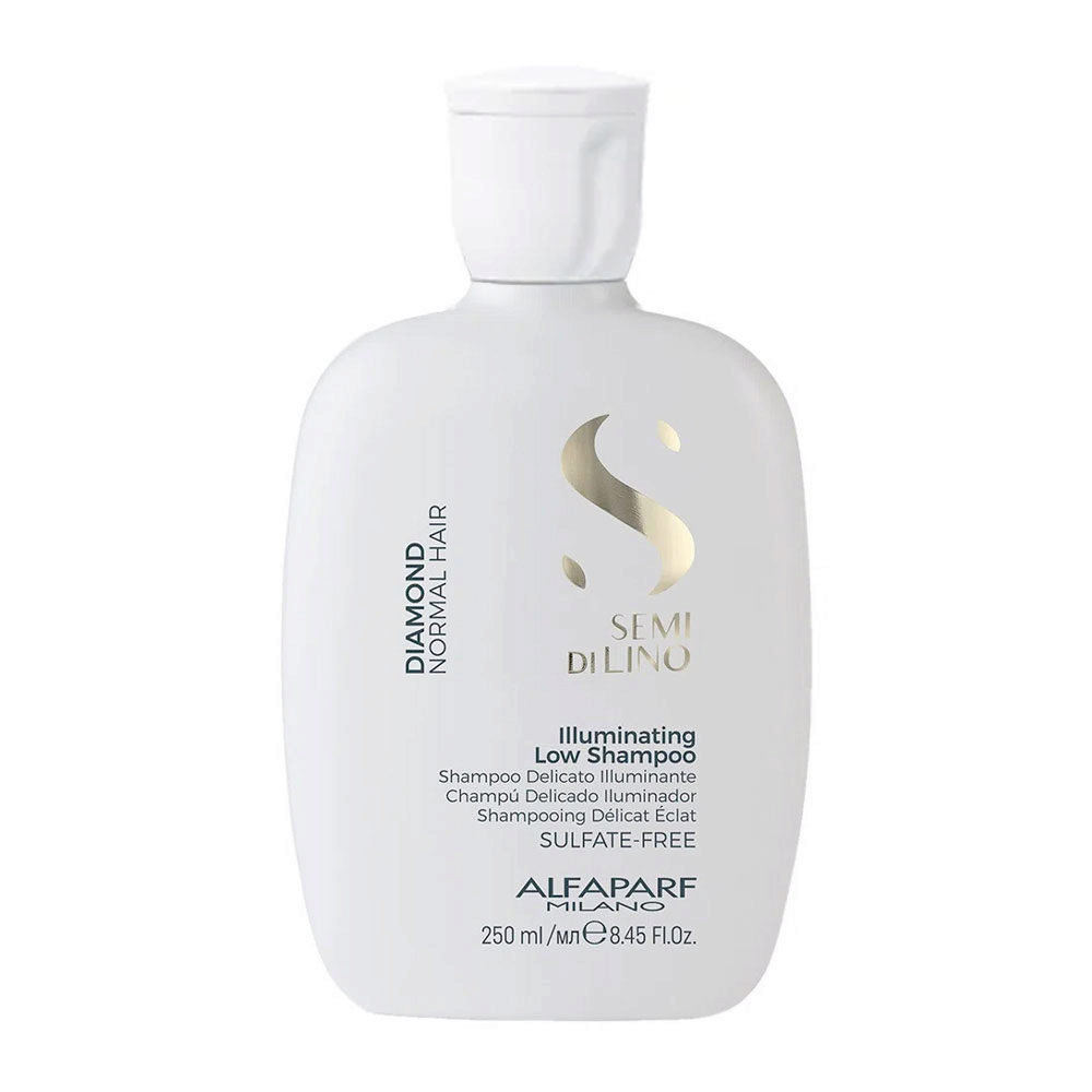 Alfaparf Milano Semi Di Lino Diamond Illuminating Low Shampoo 250ml -  shampooing doux illuminateur pour cheveux normaux | Hair Gallery