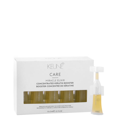 Keune Care Line Miracle Elixir Booster 15x2ml - ampoules anti-frisottis à la kératine