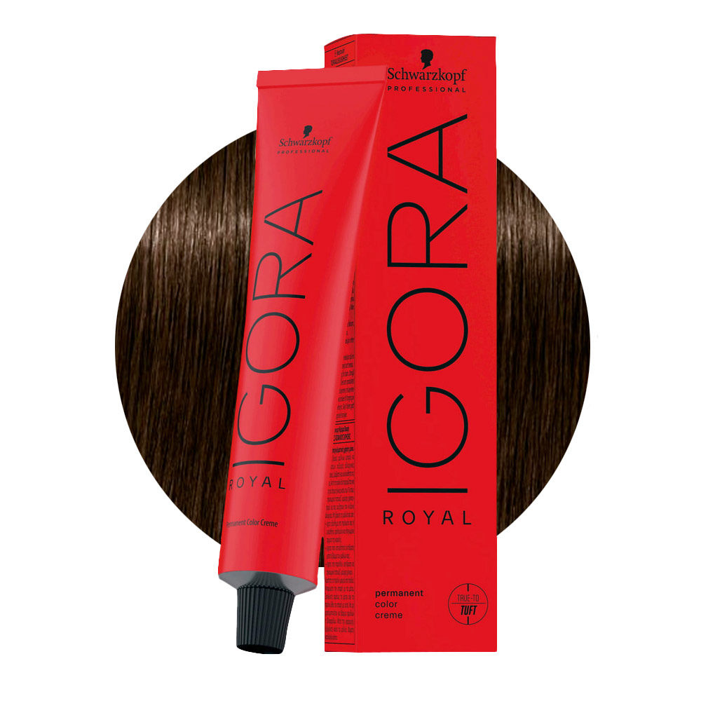 Schwarzkopf Igora Royal 5-00 Marron Clair Naturel Extra 60ml - coloration  permanente | Hair Gallery