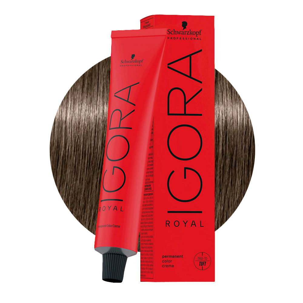 Schwarzkopf Igora Royal 7-1 Blond Moyen Cendrè 60ml - coloration permanente  | Hair Gallery