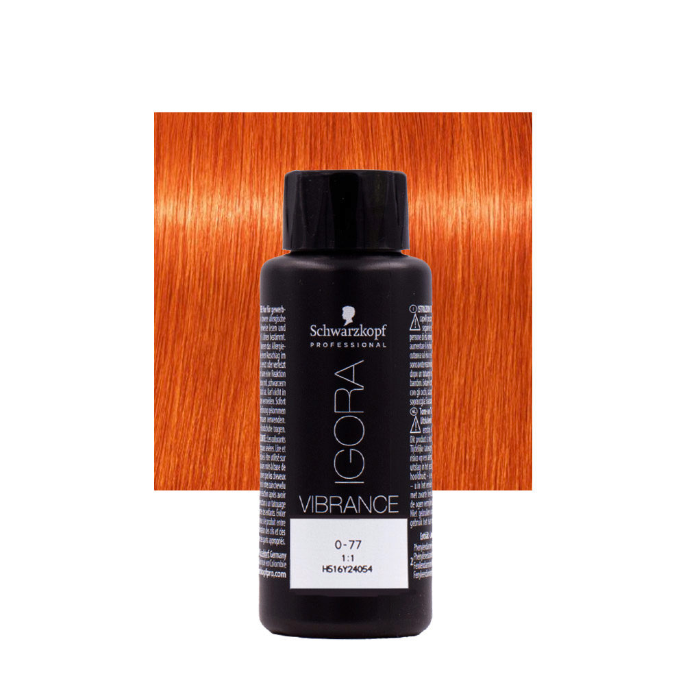Schwarzkopf Igora Vibrance 0-77 Booster Rame 60ml - Coloration Ton sur Ton  | Hair Gallery