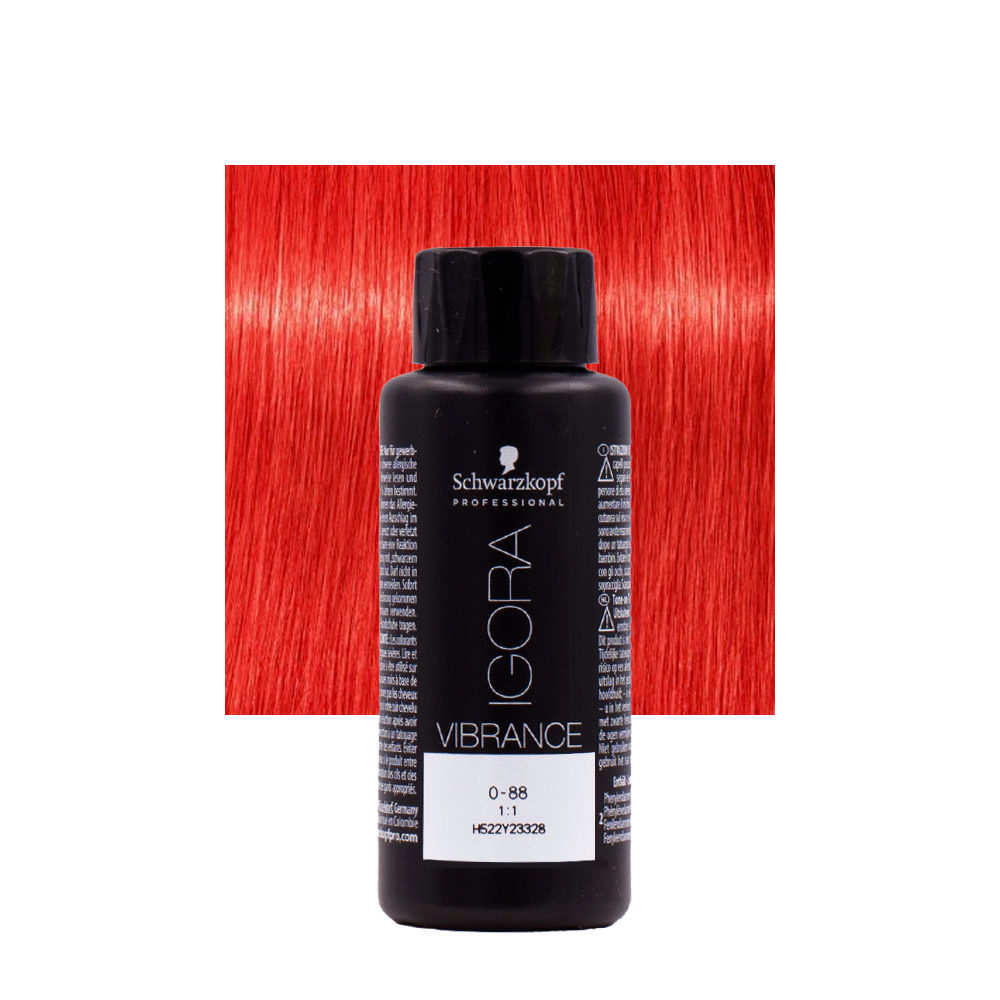 Schwarzkopf Igora Vibrance 0-88 Booster Rosso 60ml - Coloration Ton sur Ton  | Hair Gallery
