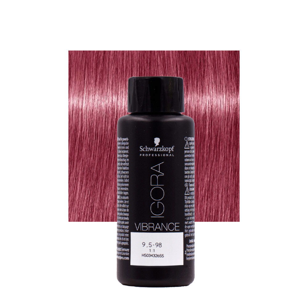 Schwarzkopf Igora Vibrance 9,5-98 Past Viol Ros 60ml - coloration ton sur  ton | Hair Gallery