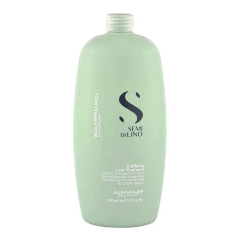 Alfaparf Milano Semi Di Lino Scalp Rebalance Purifying Low Shampoo 1000ml - shampoing purifiant délicat