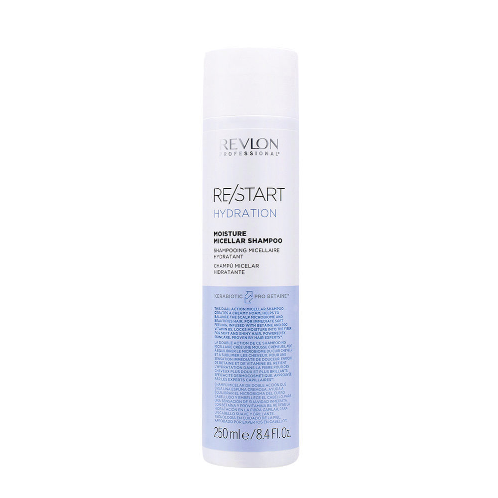 Revlon Restart Hydration Moisture Micellar Shampoo 250ml - Shampooing  hydratant pour cheveux secs | Hair Gallery