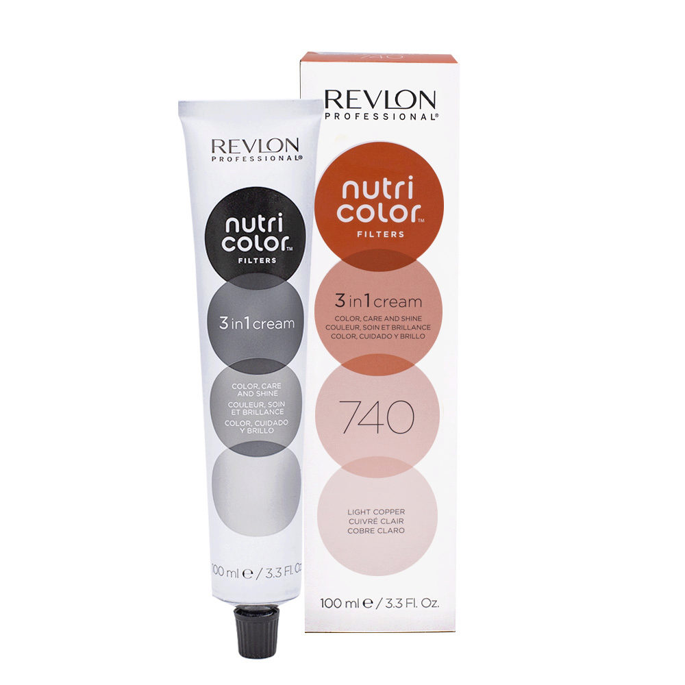 Revlon Nutri Color Creme 740 Cuivré clair 100ml - masque couleur | Hair  Gallery