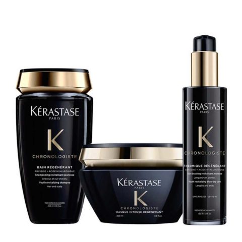 Kerastase Chronologiste Shampoo 250ml Masque 200ml Crème 150ml Huile 100ml  | Hair Gallery
