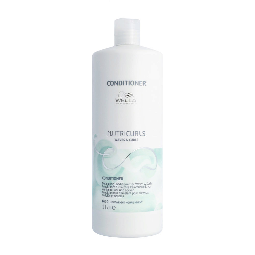 Wella Nutricurls Waves and Curls Après-shampoing cheveux ondulés 1000ml |  Hair Gallery