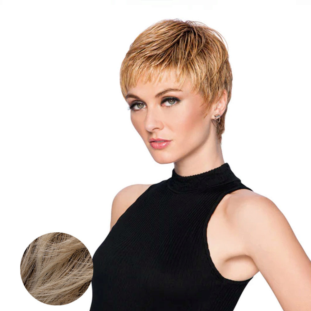 Hairdo Textured Cut Perruque blonde claire avec racine brune | Hair Gallery
