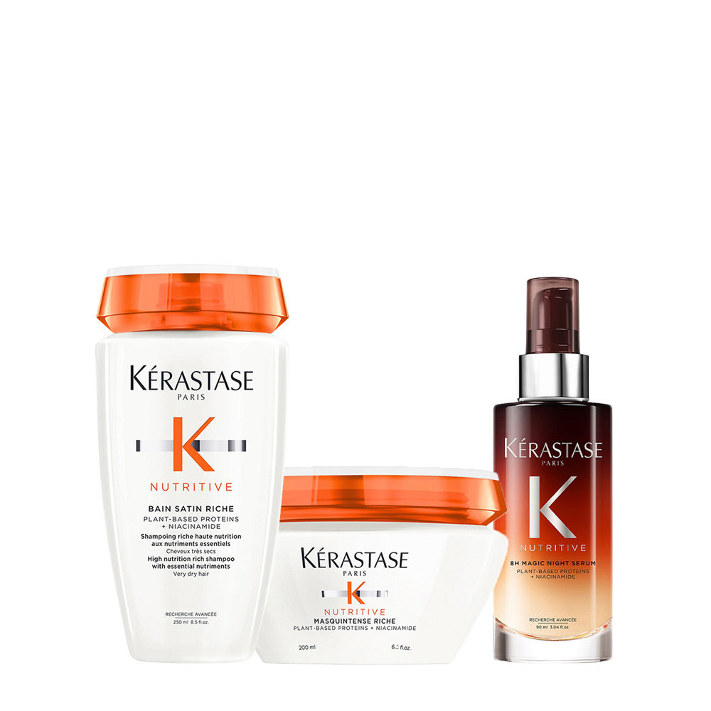 Kerastase Nutritive Kit for Dry Hair Shampoo 250ml Mask 250ml Serum 90ml |  Hair Gallery