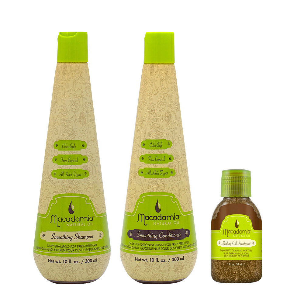 Macadamia Kit shampooing 300ml revitalisant 300ml huile d'argan 27ml | Hair  Gallery
