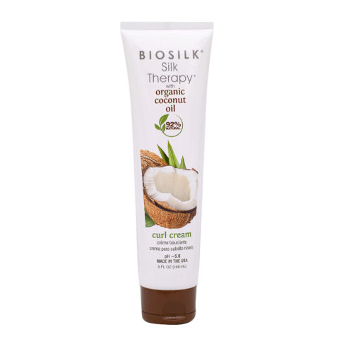 Silk Therapy Curl Cream With Coconut Oil 148ml - crème cheveux bouclés