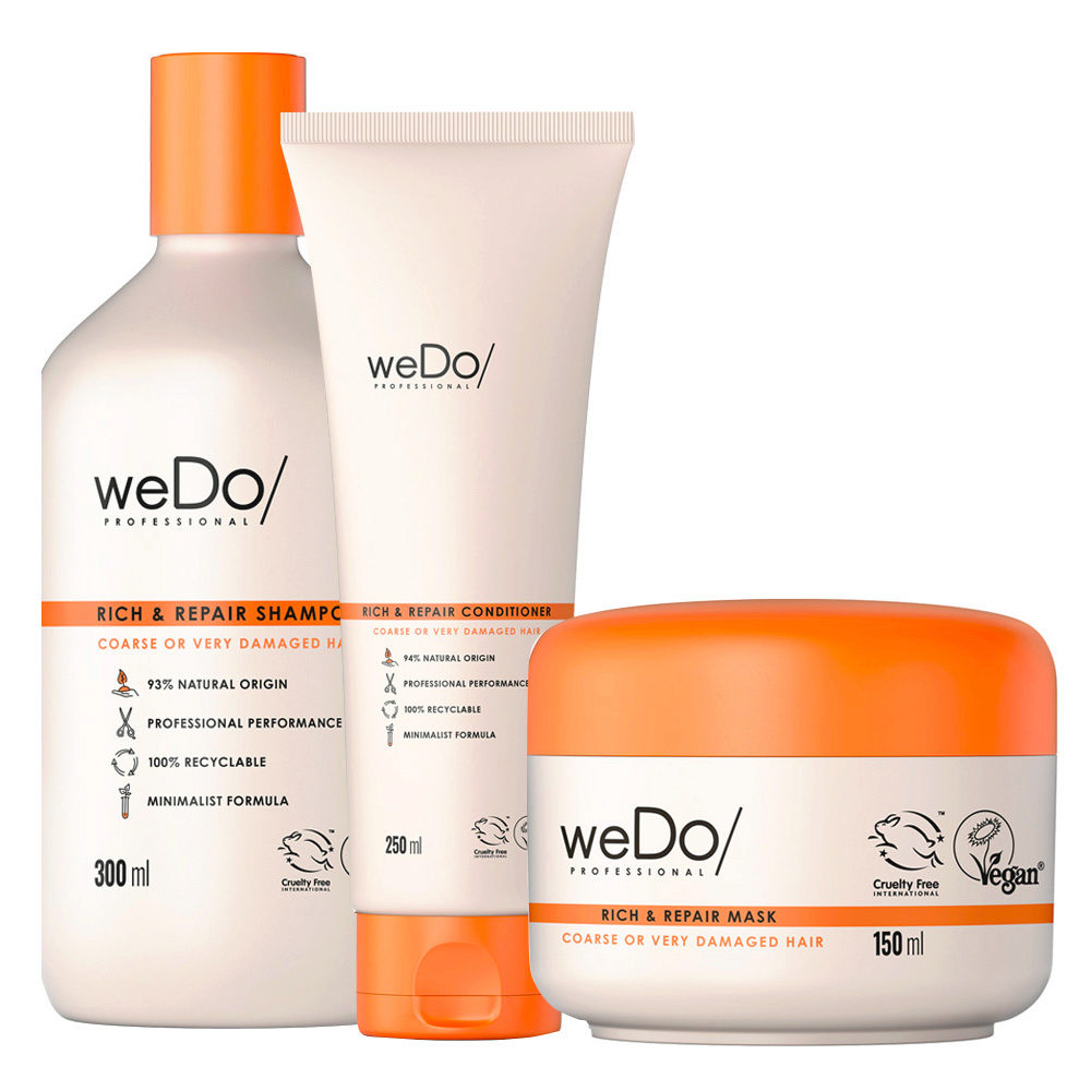 weDo Rich & Repair Shampoo 300ml + weDo Rich & Repair Nourishing  Conditioner 250ml + weDo Rich & Repair Mask 150ml | Hair Gallery