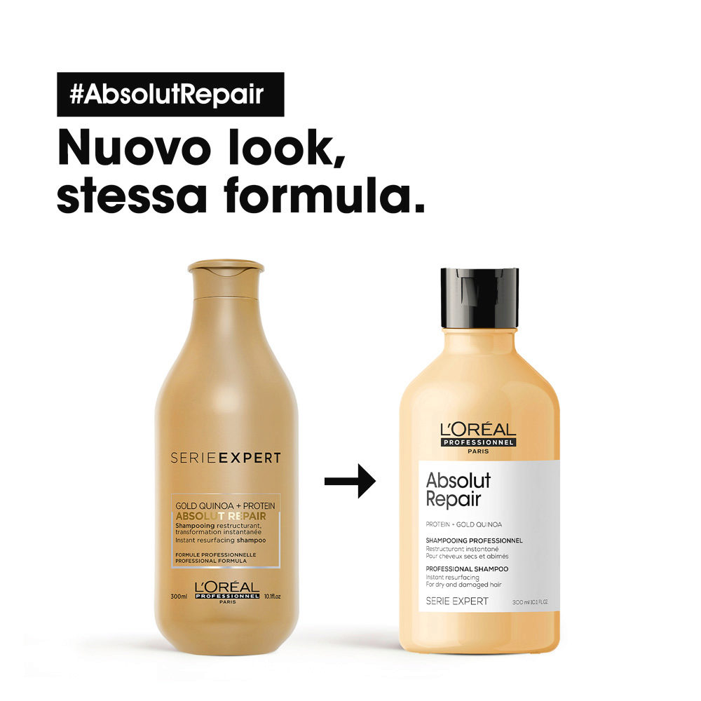 L'Oréal Professionnel Paris Serie Expert Absolut Repair Shampoo 300ml -  shampooing cheveux abîmés | Hair Gallery