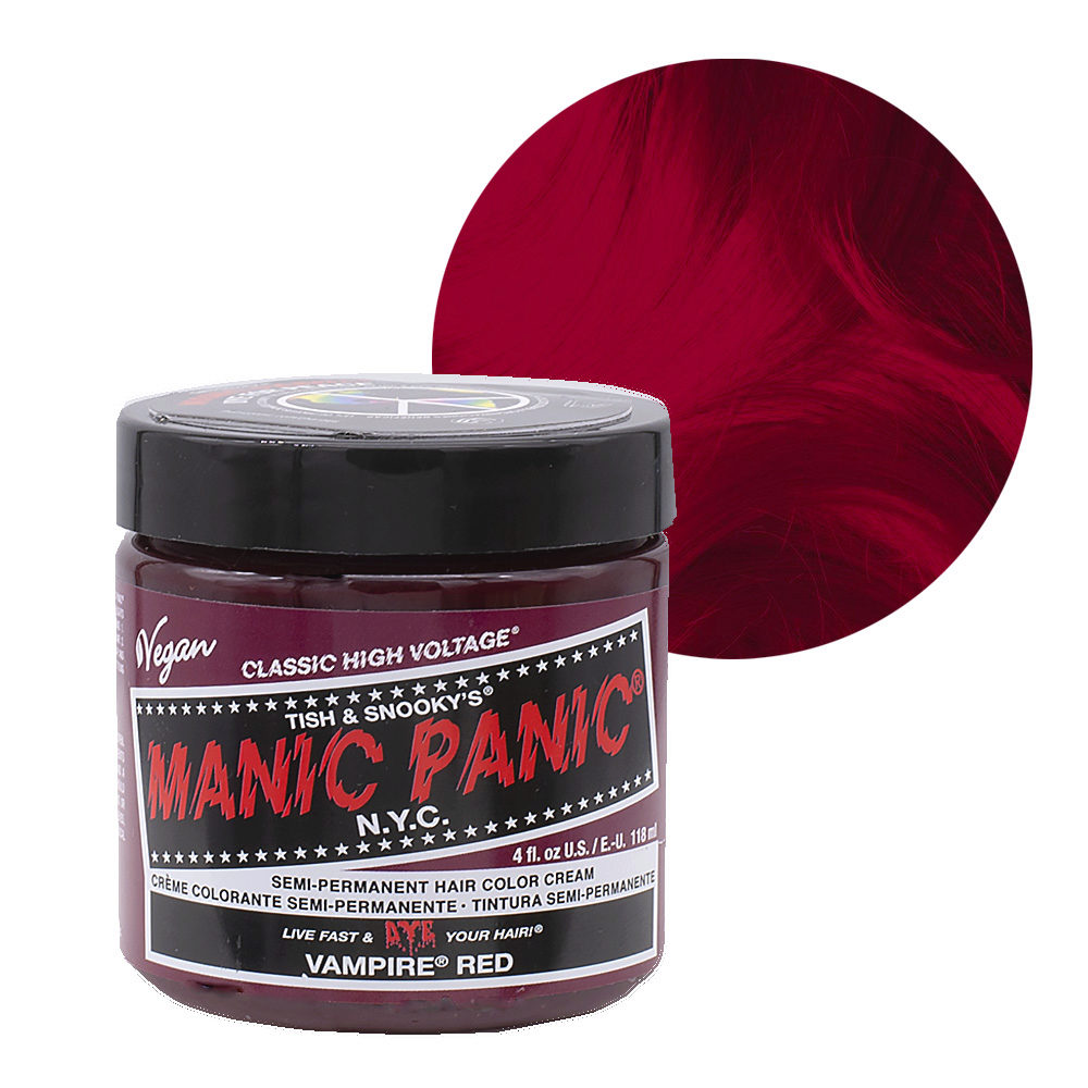 Manic Panic Classic Hig Voltage Vampire Red 118ml- Crème colorante  semi-permanente | Hair Gallery