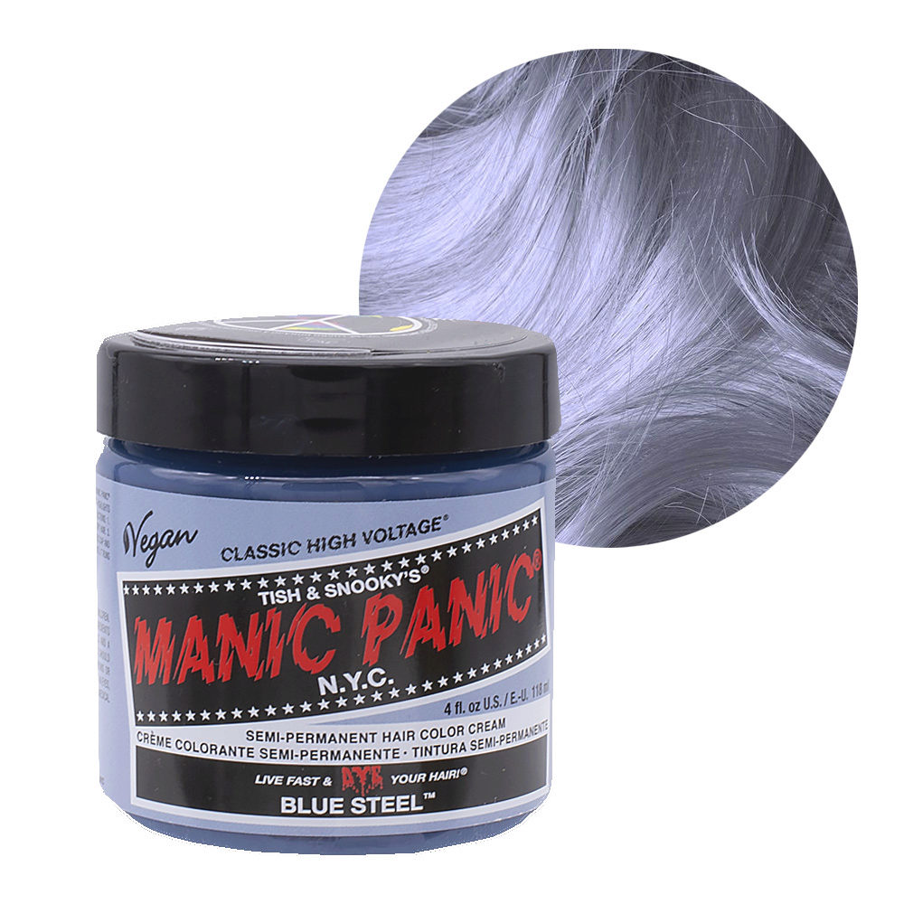 Manic Panic Classic High Voltage Blue Steel 118ml - Crème Colorante  Semi-Permanente | Hair Gallery