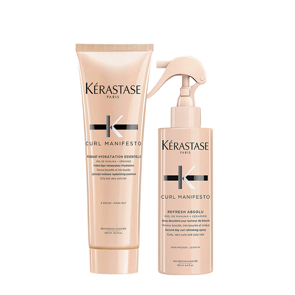 Kerastase Curl Manifesto Kit Spray Cheveux Bouclés 190ml Après-shampooing  250ml | Hair Gallery