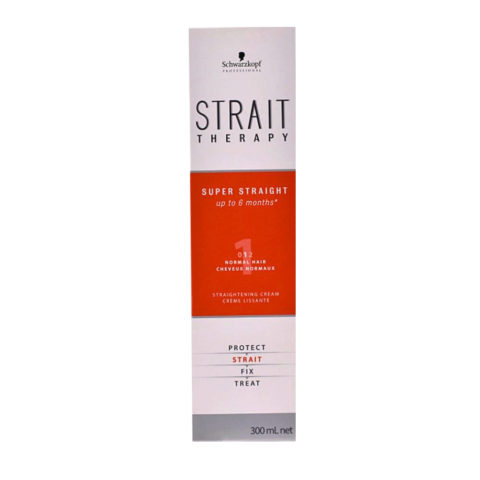 Schwarzkopf Strait Styling Therapy Straightening Curly Hair 0 300 Ml - système de lissage pour cheveux normaux