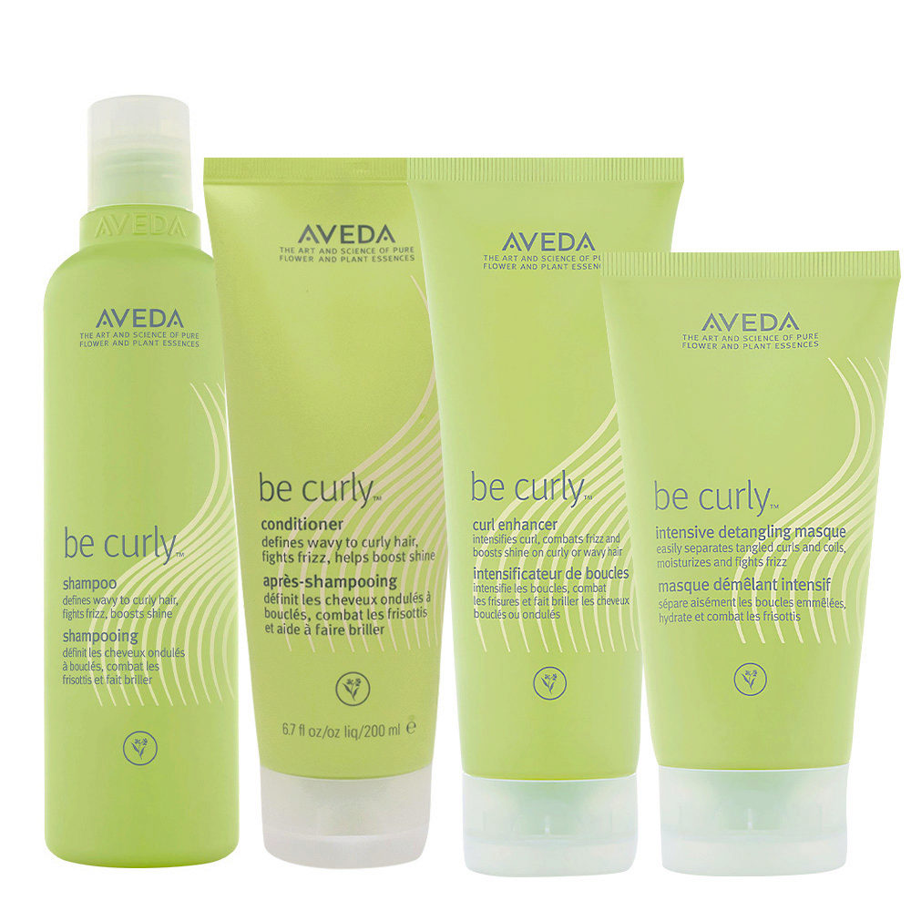 Aveda Be Curly Kit Shampoo250ml Conditioner200ml Masque150ml Curl  Enhancer200ml | Hair Gallery