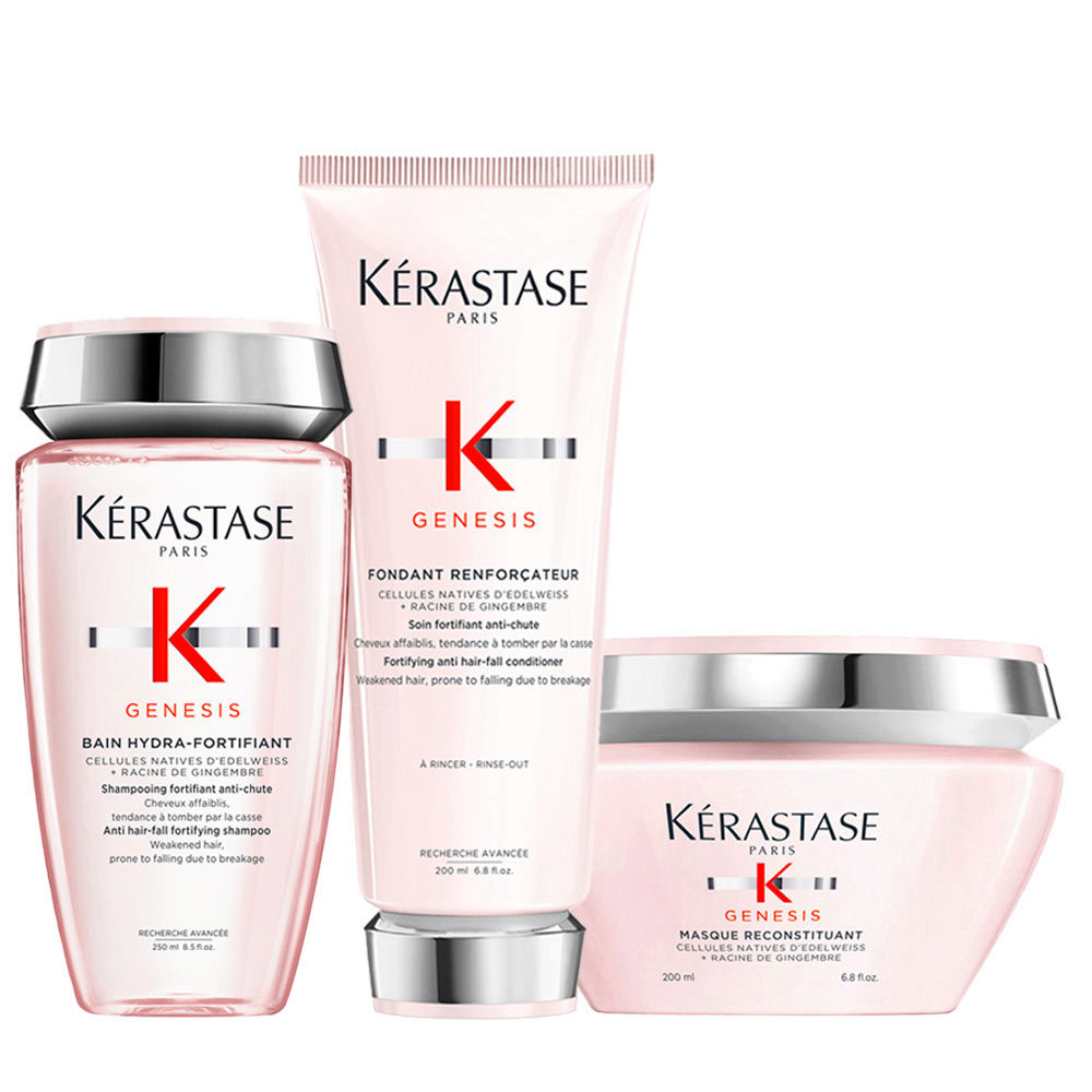 Kérastase Genesis Kit Antichute Shampooing 250ml Conditioner 200ml Masque  200ml | Hair Gallery