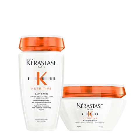 Kerastase Nutritive Kit Shampoo for Dry Hair 250ml et Thick Hair Mask 200ml  | Hair Gallery