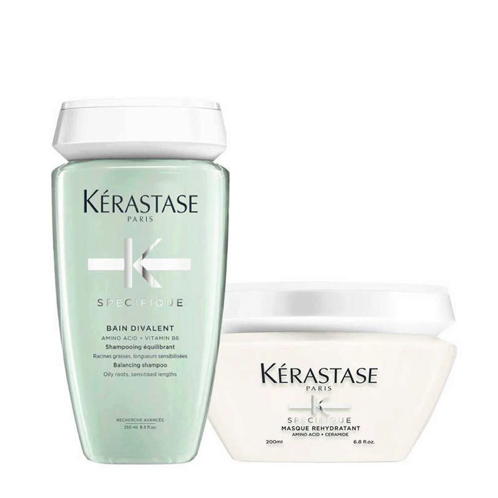 Kérastase Spécifique Bain Divalent Shampoo 250ml Masque Rehydratant 200ml |  Hair Gallery