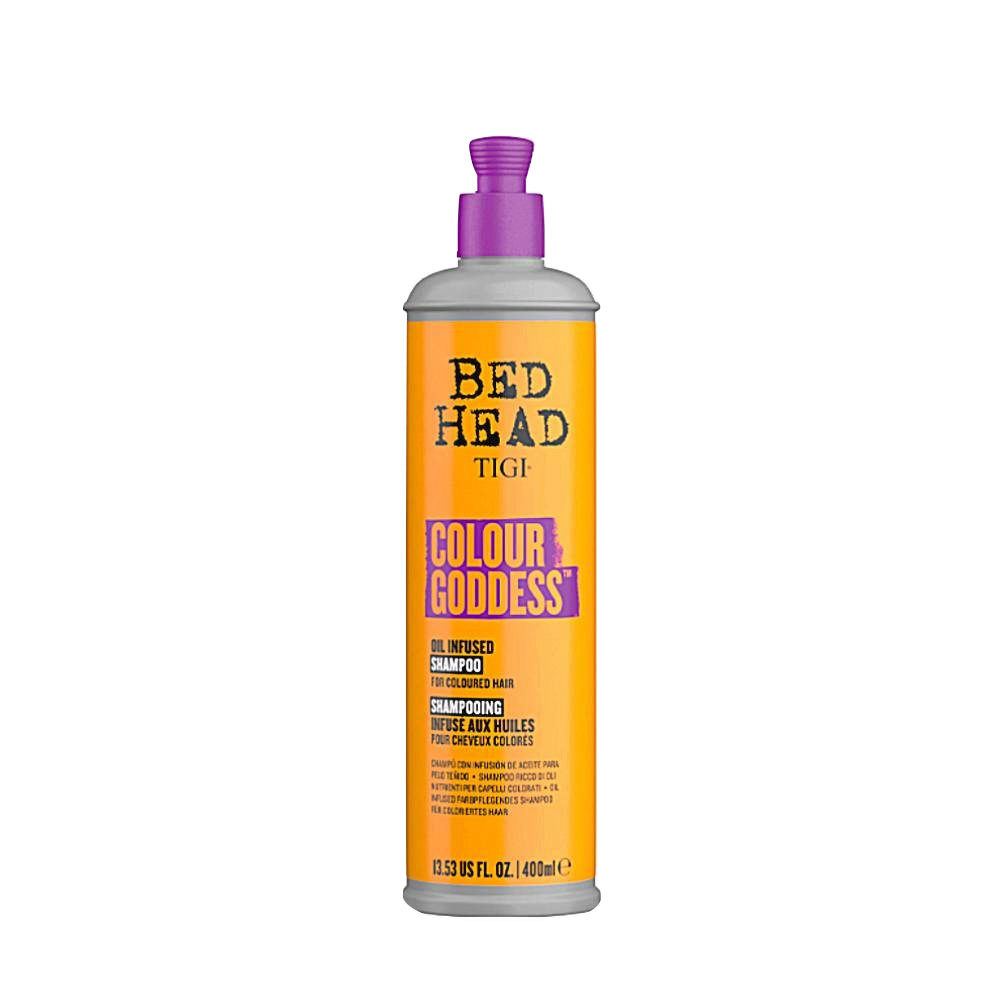 Tigi Bed Head Colour Goddess Oil Infused Shampoo 400ml - shampooing pour  cheveux colorés | Hair Gallery