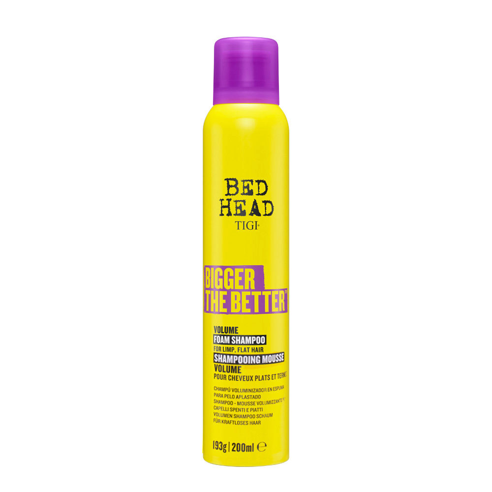 Tigi Bed Head Bigger The Better Volume Foam Shampoo 200ml - shampooing  mousse volumateur | Hair Gallery