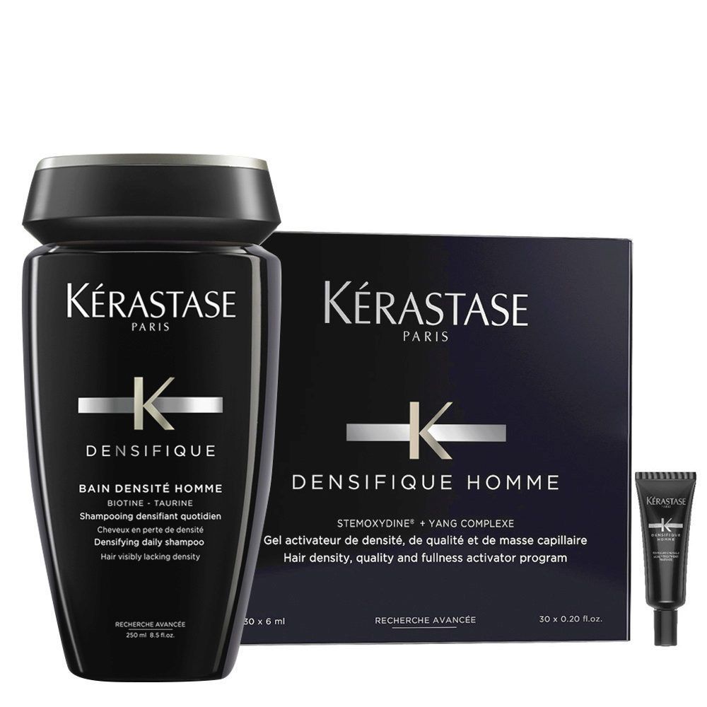Kerastase Densifique homme Shampoo 250ml + Flacons gel activateur 30x6ml - Pour  Cheveux Fins | Hair Gallery