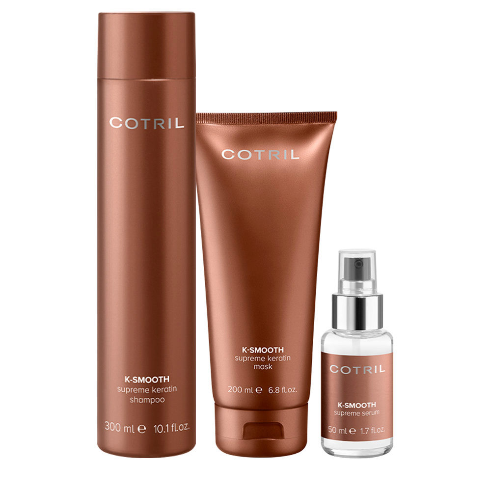 Cotril K -smooth Kit Shampoo 300 Mask 200ml Serum 50ml | Hair Gallery