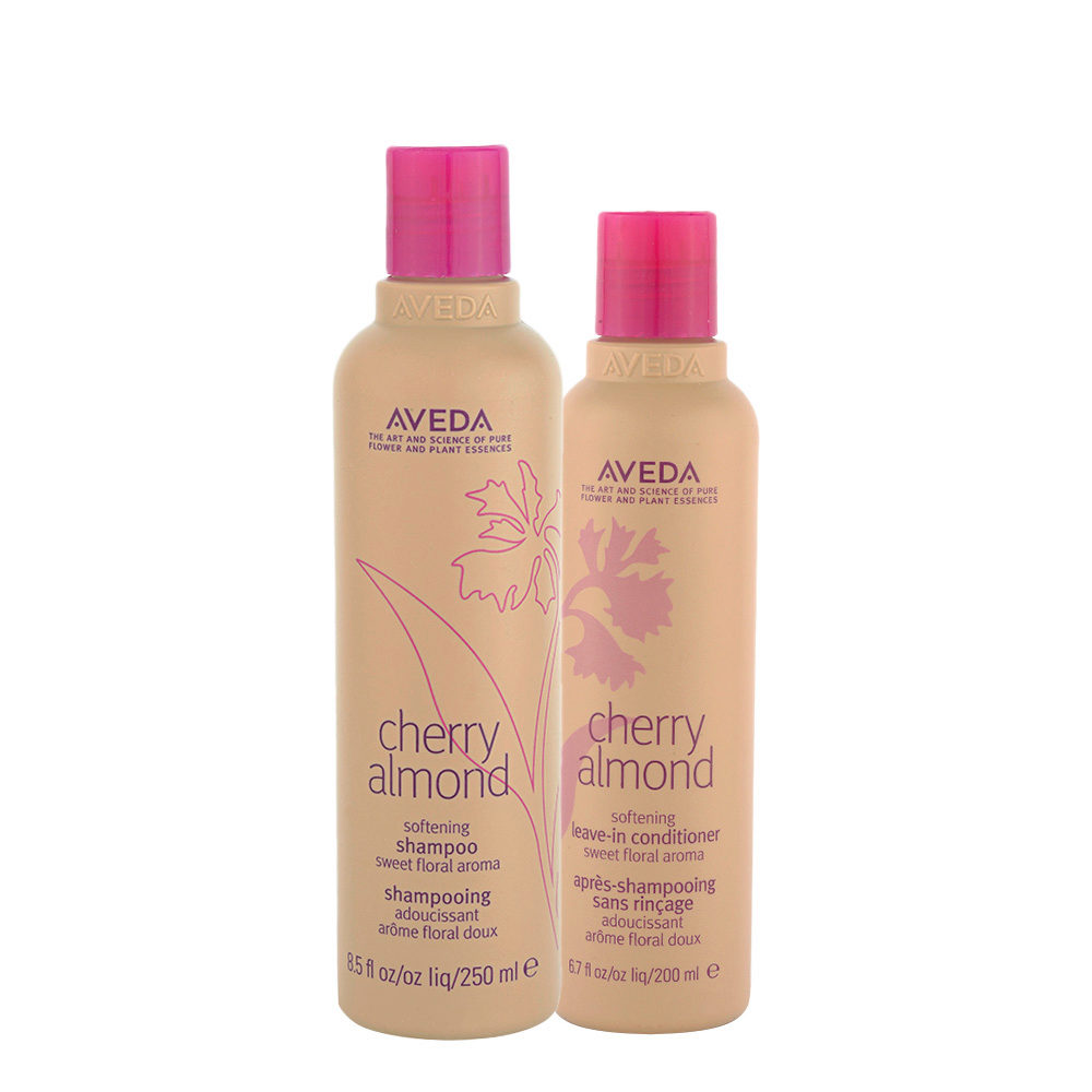 Aveda Cherry Almond Softening Shampoo 250ml Leave In Conditioner 200ml |  Hair Gallery
